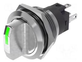 Switch: rotary | Pos: 2 | SPDT | 0.5A/220VAC | 0.7A/24VDC | on panel
