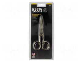 Scissors | for electricians | Tool length: 133mm | steel | nickel