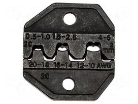 Crimping jaws | non-insulated terminals