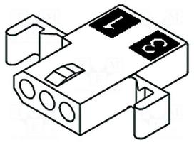 Connector: wire-wire | socket,plug | male,female | PIN: 3 | straight