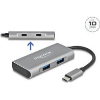 USB šakotuvas Delock 2x USB-C + 2x USB-A 3.2 Gen2 (63260)