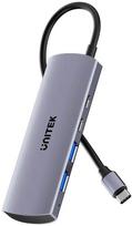 USB-C centrmezgls Unitek 4-in-1 USB-C 10Gbps, 2x USB-A un 2x USB-C