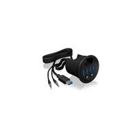 Hub 4-Port IcyBox USB 3.0 IB-Hub1403A galda USB centrmezgls ar audio retail