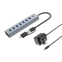 USB šakotuvas Conceptronic Conceptronic HUBBIES21GP USB 3.2 Gen 1 (3.1 Gen 1) Type-A 5000Mbit/s Grey
