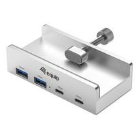 Equip 4 portu USB-A3.2 šakotuvas->2xUSB-C/2xUSB-A 5Gbps