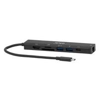 Club3D USB-C 7in1-HUB >HDMI/2xUSB/USB-C/LAN 4K60Hz PD100W mažmeninė pakuotė