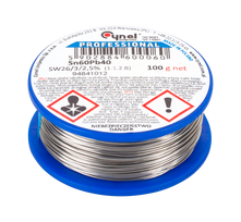 Įrankiai ir matavimo prietaisai // Lituokliai | Litavimo stotys // Cyna 0.70mm/100g Sn60Pb40 CYNEL