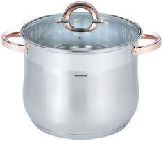 Gaminimo ir stalo įrankiai | Virtuvės indai // Katilai // Garnek stalowy z pokrywą, 8.6l, śr.24cm, klausberg, kb-7793