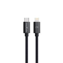 Planšetdatori ir planšetinių kompiuterių priedai // USB Kabeliai // Maxlife kabel mxuc-12 usb-c – lightning 2,0 m 27w czarny
