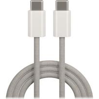 Planšetdatori ir planšetinių kompiuterių priedai // USB Kabeliai // Maxlife kabel mxuc-06 usb-c – usb-c 1,0 m 20w szary nylonowy