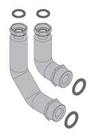 Elbow pipes set in/out for ODU