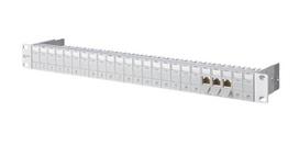 METZ CONNECT E-DAT modulis 24x8(8) 1HE Cat.6A patch panelis, light grey