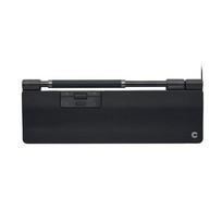 Contour Contour Design RollerMouse Pro, vadu pele ar pagarinātu plaukstas balstu un vegānas ādas apdari, abpusēja, ritentiņjosla, USB Type-A, 2800 DPI, Black