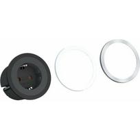Bachmann PIX su apsaugine kontaktine rozetė, plastikas, Black, 2,0m maitinimo laidas
