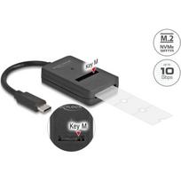 Doko stotis Delock – sąsajų adapteris – M.2 – M.2 kortelė (PCIe NVMe ir SATA) – USB-C 3.2 (Gen 2) – Black