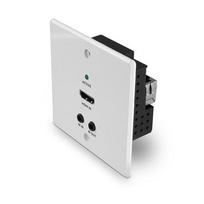 AV signalo perdavimo sistema Lindy Adap Lindy 70m Cat.6 HDMI 4K60 sieninė plokštė extenderis