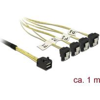 DELOCK SAS kabelis MiniSAS HD SFF-8643 > 4xSATA 7Pin kampuotas 1.0m