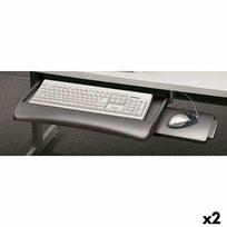 Fellowes Reguliuojama stalčiaus klaviatūros dėklas po stalu pilkas
