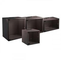 Serverio dėžė EFB EFB 48,3cm 19 colių 12HE sieninė spinta paskirstymo BASIC gylis 450mm 1 dalis plokščias paketas RAL9005 BLACK (WGB-1912TS.45) - 3432926