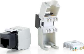 Equip Keystone jungtis neekranuota Cat6 LSA Prem. wzf. 8 vnt. juodo polietileno maišelyje