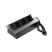 Mobiliųjų baldų maitinimo juosta 3 lizdų FPS-3S/CABLE