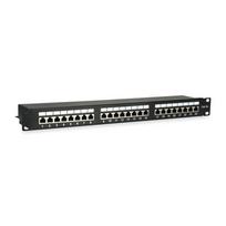 Equip 19" patchpanelis 24xRJ45 Cat5e FTP 1U 100MHz RAL9005
