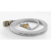 Wantec FTP CAT6 tinklo kabelis 10,00m White 1,6x6,5mm