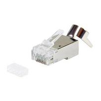 Equip Cat8.1 ekranizuotas RJ45 kištukas 50 vnt sidabrinis
