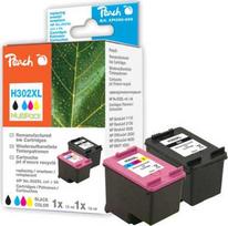 Tintes kasetė Peach spausdinimo galvute Peach SparPack HP Nr. 302XL suderinama - PI300-659