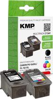 KMP kasetė Canon PG-560XL / CL-561XL 2 vnt. pakelis perpildyta perdirbta