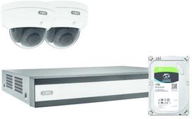 Įrašymo įrenginys Abus ABUS PoE vaizdo komplektas: 2 mini kupolo kameros + NVR