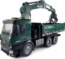 Amewi AMEWI Mercedes-Benz Arocs licencijuotas krano sunkvežimis su savivartiu RTR green