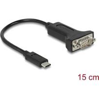 DELOCK Adapteris USB Type-C > 1 x Serijinis DB9 RS-232
