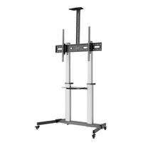 MANHATTAN Aliuminio multimedia TV stovas ant ratukų 60-100" (siuntimas per ekspediciją)