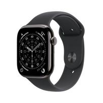 Išmanusis laikrodis Apple Watch S11 Titan Schiefer Cellular 42mm (Sportinis dirželis black) S/M