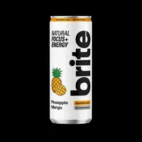 BRITE Energy drink, pineapple and mango flavor, can, 0.33l (DEP)