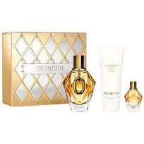 Paco Rabanne P Rabanne Million Gold For Her Refillable Eau De Parfum 90ml Body Lotion 100ml Eau De Parfum 10ml