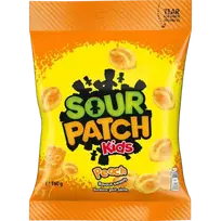 Sour Patch Kids Peach flavor jelly candies with sour sugar coating 160g
