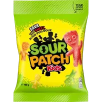 Sour Patch Kids Mixed fruit flavor jelly candies with sour sugar coating 160g