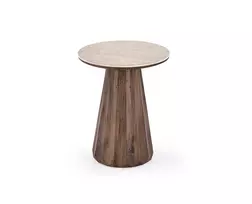 DIAVOLA S c.table travertine / walnut