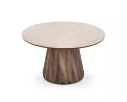 DIAVOLA c.table travertine / walnut