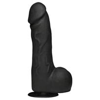 „Doc Johnson The Perfect Cock“ - realistiškas dildo (juodas) - 19 cm