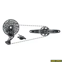 Pavarų grupė SRAM GX Eagle DUB Groupset Lunar (Rear Der, Trigger Shifter w Clamp, Crankset DUB 12s 170 BOOST w DM 32t X-SYNC Chainring, Chain 126 links 12s, Cassette XG-1275 10-52t, Chaingap Gauge)