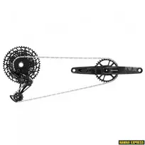 Pavarų grupė SRAM NX Eagle DUB Groupset (Rear Der, Trigger Shifter w Clamp, Crankset DUB 12s 175 w DM 32t X-SYNC Chainring, Chain 126 links 12s,Cassette PG-1230 11-50t, Chaingap Gauge)