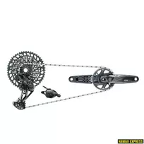 Pavarų grupė SRAM GX Eagle DUB Groupset Lunar (Rear Der, Trigger Shifter w Clamp, Crankset DUB 12s 175 BOOST w DM 32t X-SYNC Chainring, Chain 126 links 12s, Cassette XG-1275 10-52t, Chaingap Gauge)