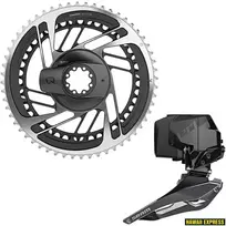 Galios matuoklis SRAM KIT DM5643T RED AXS D1 GREY (Includes Power Meter w Integrated Chainrings, Red AXS 2-Position Front Derailleur)