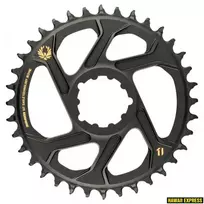 Priekinė žvaigždė SRAM X-SYNC 2 38T Direct Mount 6mm Offset Alum Eagle Gold