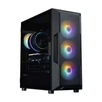 Zalman I3 NEO V2, ATX Mid Tower PC Case, 4 x 120mm RGB Fans, Black