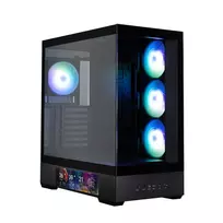 Zalman P40 DS, ATX Mid Tower PC Case, 4 x 120mm ARGB Fans, Black