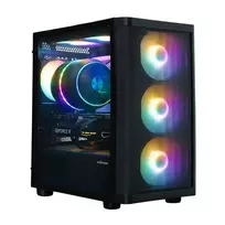 Zalman M4 SE, mATX Mini Tower PC Case, 6 x 120mm FRGB Fans, Black